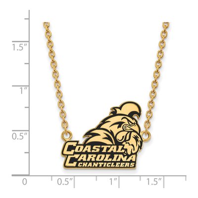 Coastal Carolina Chanticleers Enamel Pendant Necklace – view 2