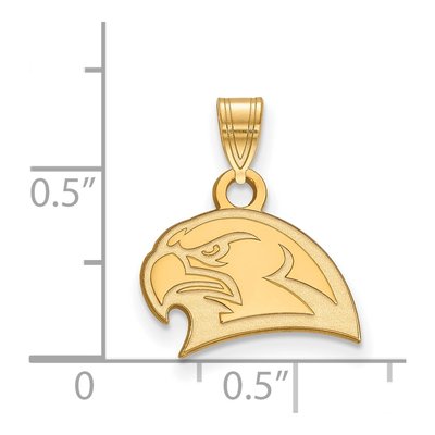 Miami University Gold-Plated Sterling Silver Redhawks Small Pendant – view 2