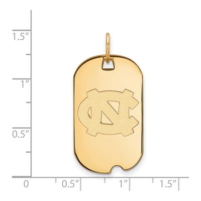 UNC Tar Heels Small Dog Tag Pendant – view 2