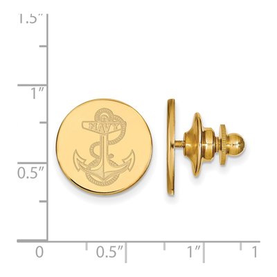 US Naval Academy Anchor Lapel Pin – view 3