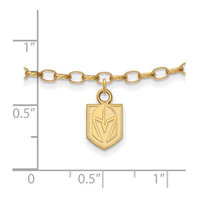 Vegas Golden Knights Gold-Plated Sterling Silver GP Anklet – view 2