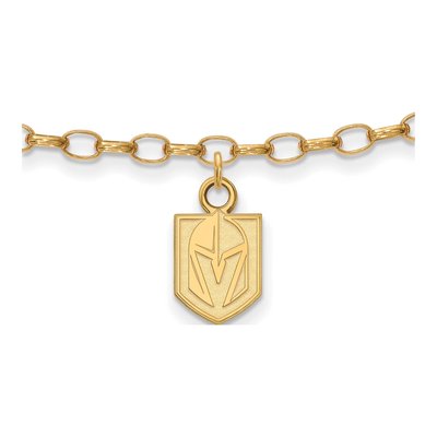 Vegas Golden Knights Gold-Plated Sterling Silver GP Anklet