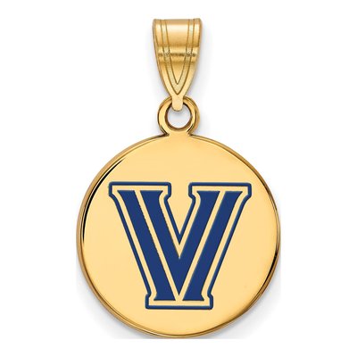 Villanova University Gold-Plated Sterling Silver Medium Letter V Pendant
