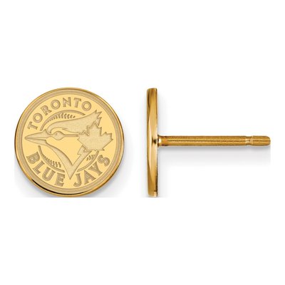 Toronto Blue Jays Gold-Plated Sterling Silver Earrings