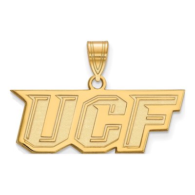 University of Central Florida Gold-Plated Sterling Silver UCF Knights Medium Pendant
