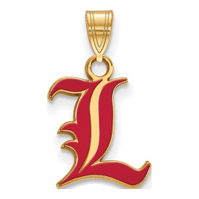 University of Louisville Gold-Plated Sterling Silver Small Letter L Pendant