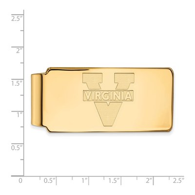 Univ. of Virginia Gold-Plated Money Clip – view 2