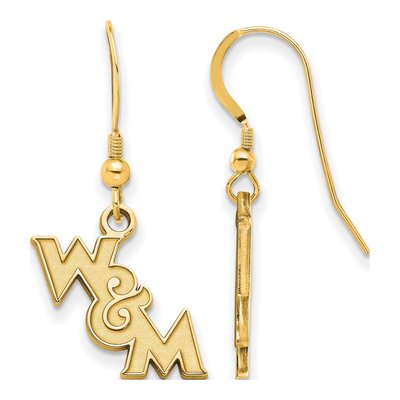 College of William & Mary Gold-Plated Sterling Silver Wire Earrings