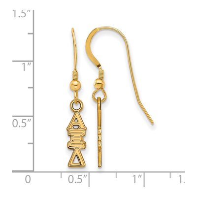 Alpha Xi Delta Gold-Plated Sterling Silver Greek Letter Earrings – view 2