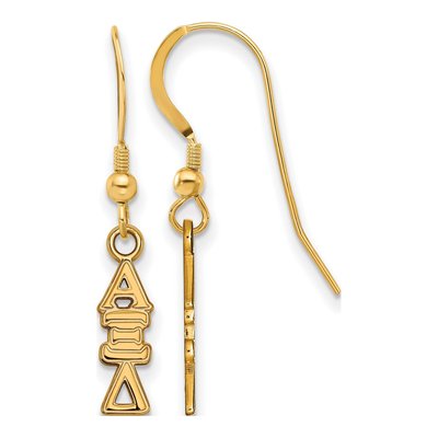 Alpha Xi Delta Gold-Plated Sterling Silver Greek Letter Earrings