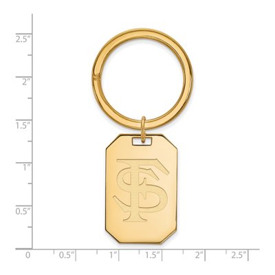 FSU Seminoles Gold-Plated Silver Key Ring – view 2