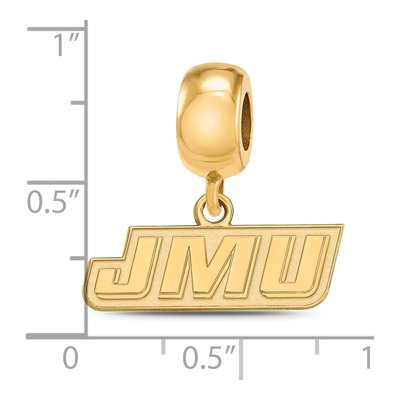 James Madison University Gold-Plated Sterling Silver Dangle Charm – view 3