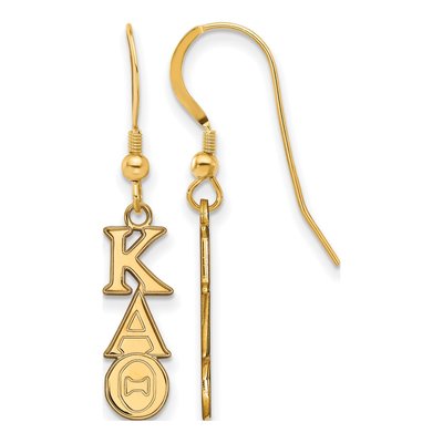 Kappa Alpha Theta Gold-Plated Sterling Silver Earrings