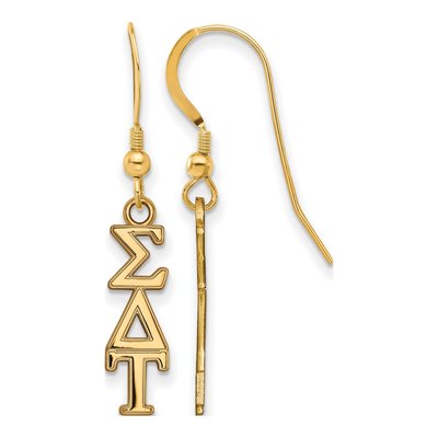 Sigma Delta Tau Gold-Plated Sterling Silver Earrings