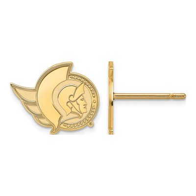 Ottawa Senators Gold-Plated Sterling Silver Earrings