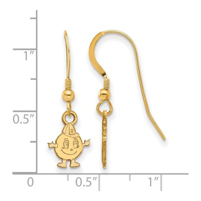Syracuse University Gold-Plated Sterling Silver Mascot Earrings – view 2