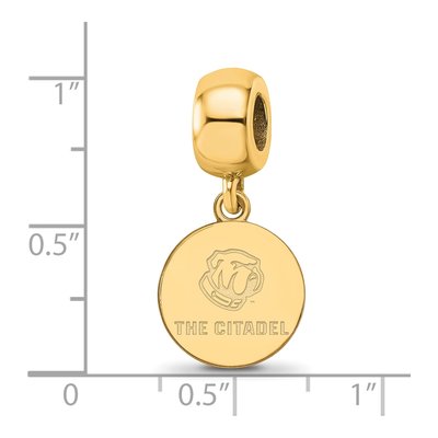 The Citadel Gold-Plated Sterling Silver Small Dangle Bead – view 3