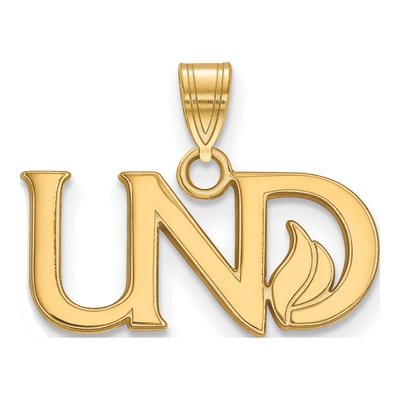 University of North Dakota Gold-Plated Sterling Silver Small Pendant