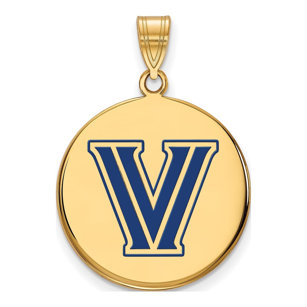 Villanova University Gold-Plated Sterling Silver Large Letter V Pendant