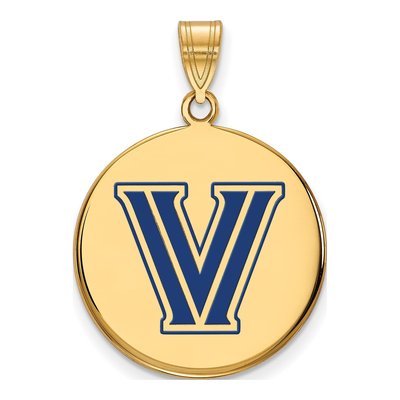 Villanova University Gold-Plated Sterling Silver Large Letter V Pendant