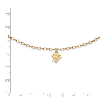 Pittsburgh Penguins Gold-Plated Sterling Silver Extra Small Anklet – view 2