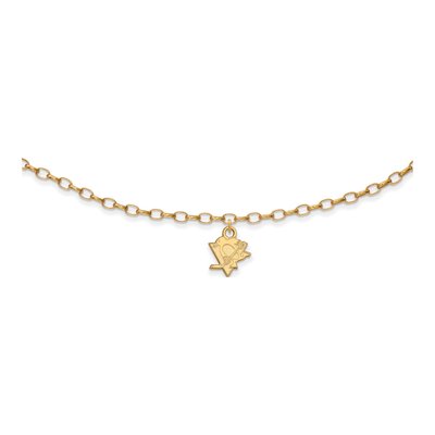 Pittsburgh Penguins Gold-Plated Sterling Silver Extra Small Anklet