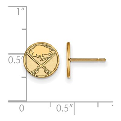 Buffalo Sabres Gold-Plated Sterling Silver Earrings – view 2