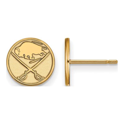 Buffalo Sabres Gold-Plated Sterling Silver Earrings