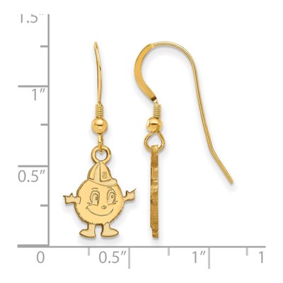 Syracuse University Gold-Plated Sterling Silver Mascot Earrings – view 2