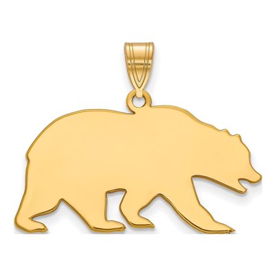 University of California Berkeley Gold-Plated Sterling Silver Large UC Bear Pendant