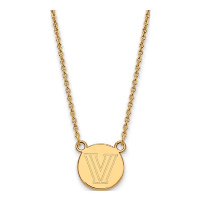 Villanova University Gold-Plated Sterling Silver Small Letter V Necklace