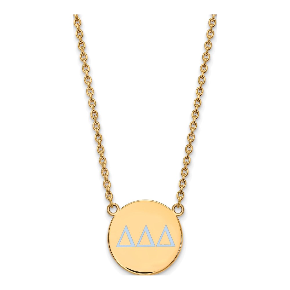 Delta Delta Tri Delta Sorority Necklace, 18"
