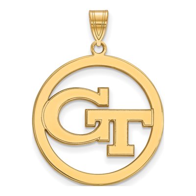 Georgia Tech G-T Circle Pendant