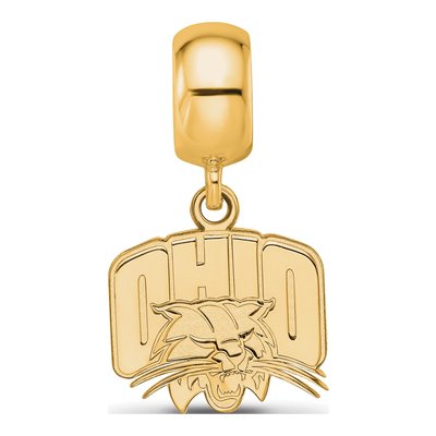Ohio University Gold-Plated Sterling Silver Small Dangle Bead – view 4