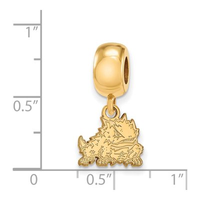 TCU Horned Frog Dangle Bead Charm – view 3