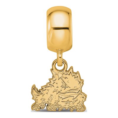 TCU Horned Frog Dangle Bead Charm – view 4