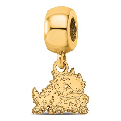 TCU Horned Frog Dangle Bead Charm