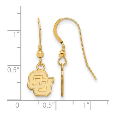 University of Colorado Gold-Plated Sterling Silver Earrings – view 2