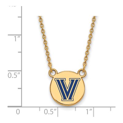 Villanova University Gold-Plated Sterling Silver Small Letter V Necklace – view 2