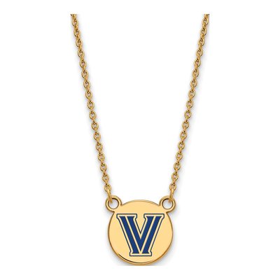 Villanova University Gold-Plated Sterling Silver Small Letter V Necklace