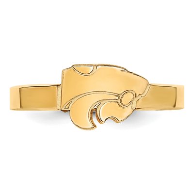 Kansas State University Gold-Plated Sterling Silver Wildcat Toe Ring – view 4