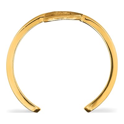 Michigan State University Gold-Plated Sterling Silver Toe Letter S Ring – view 2