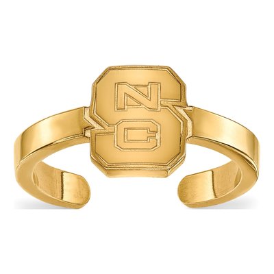 North Carolina State University Gold-Plated Sterling Silver NC Wolfpack Toe Ring
