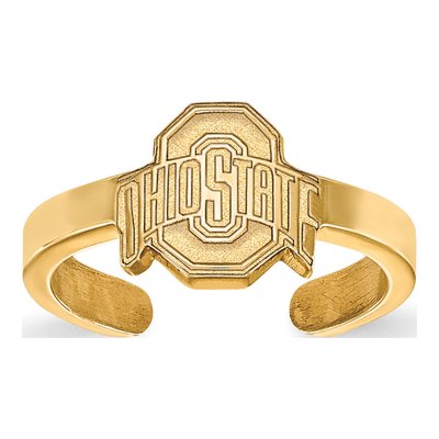 Ohio State University Gold-Plated Sterling Silver Buckeyes Toe Ring