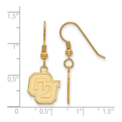 University of Colorado Gold-Plated Sterling Silver Earrings – view 2