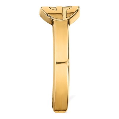 University of Georgia Gold-Plated Sterling Silver UGA Toe Letter G Ring – view 2