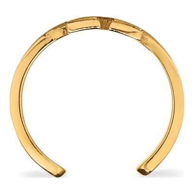 University of Kentucky Gold-Plated Sterling Silver Wildcats Toe Ring – view 2