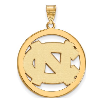 UNC Tar Heels Extra Large Circle Pendant