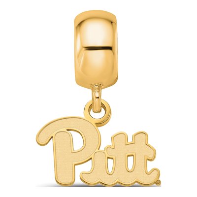 University of Pittsburgh Gold-Plated Sterling Silver Extra Small Of Dangle Bead – view 4