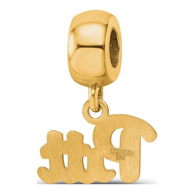 University of Pittsburgh Gold-Plated Sterling Silver Extra Small Of Dangle Bead – view 5